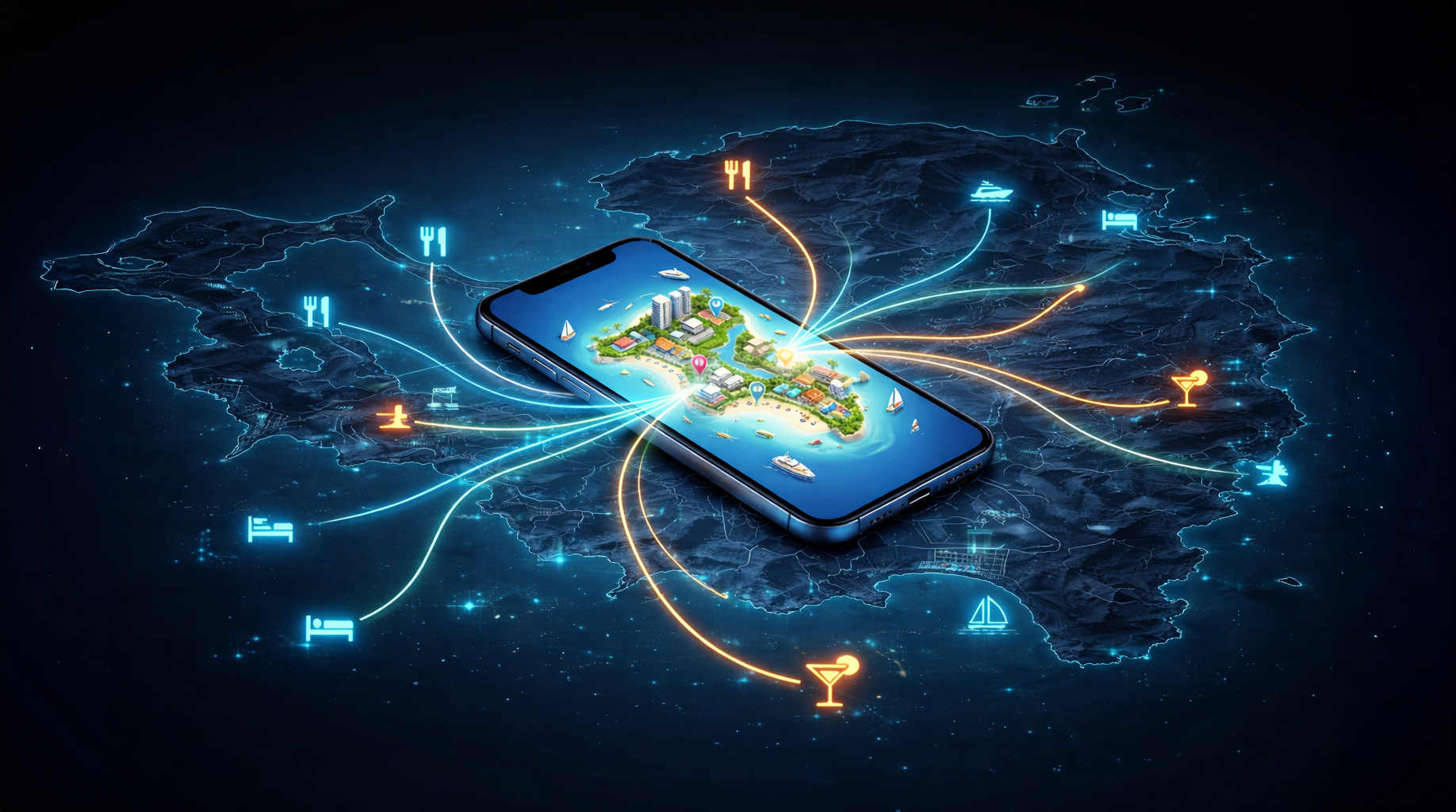 SXM Love App - 3D Island Map