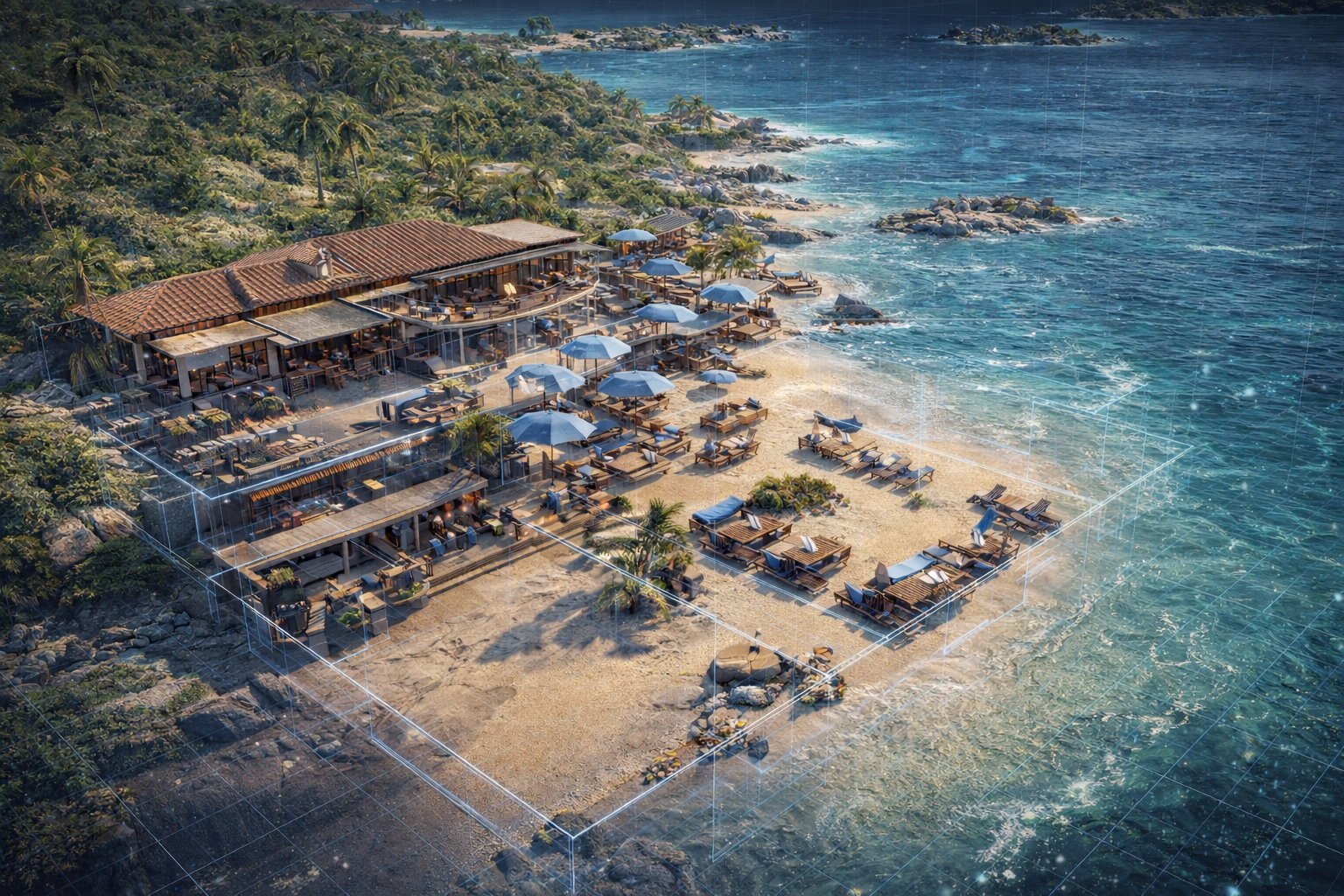 Digital Twin 3D Map of Saint-Martin